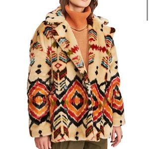 Free People Carmella Fur Coat